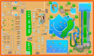 Анимированная карта аквапарка Джунгли